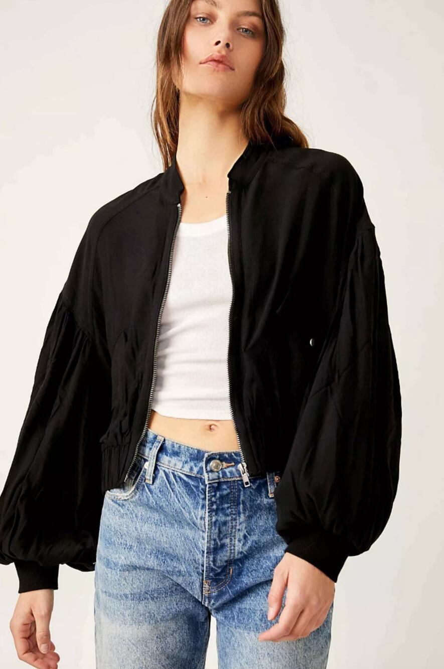 NWT Free People On Pointe Bomber Jacket, XS $168